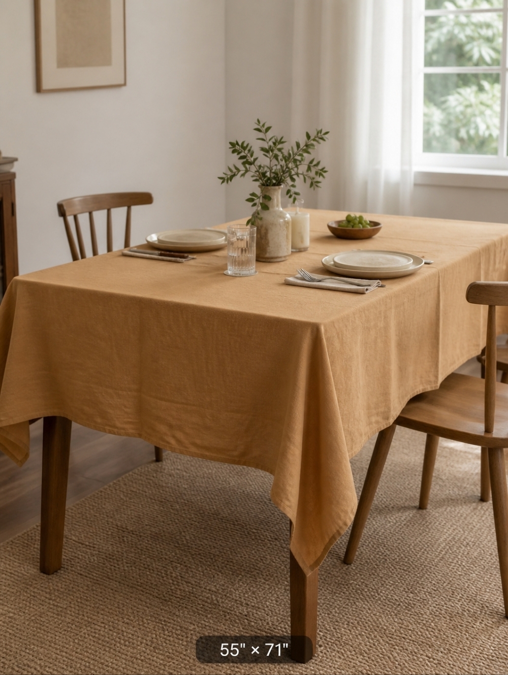 H&M Tablecloth 55in*71in